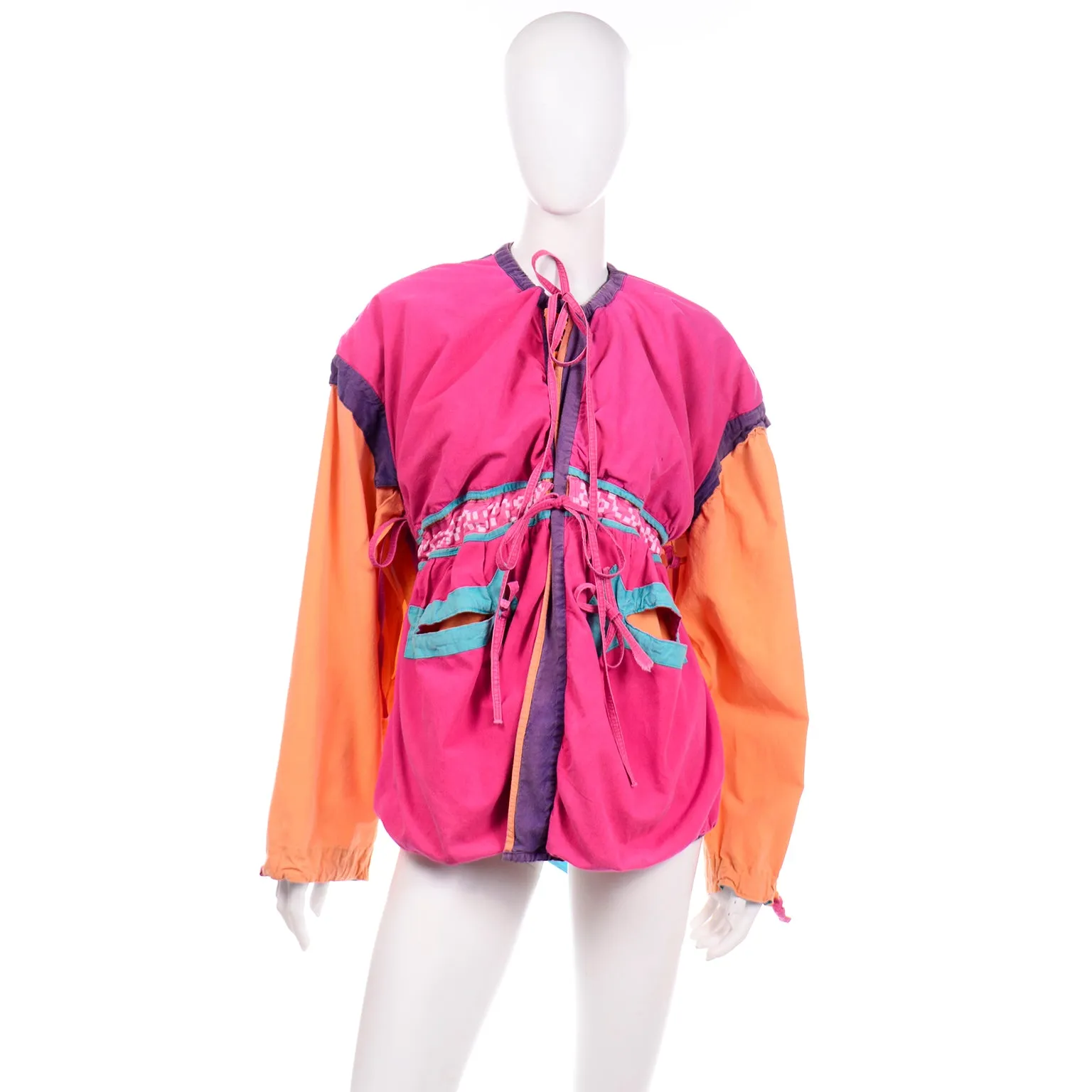 1980s Space Island Light Industries Sili Convertible Jacket Jumpsuit & Bag