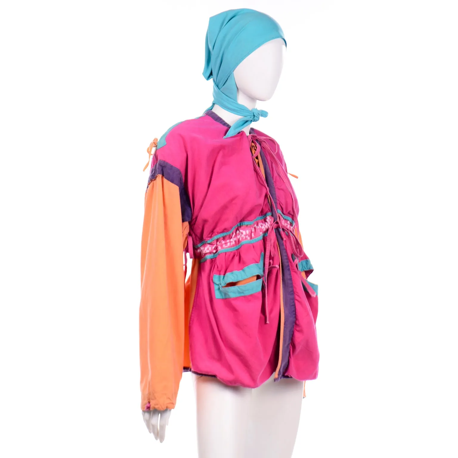 1980s Space Island Light Industries Sili Convertible Jacket Jumpsuit & Bag