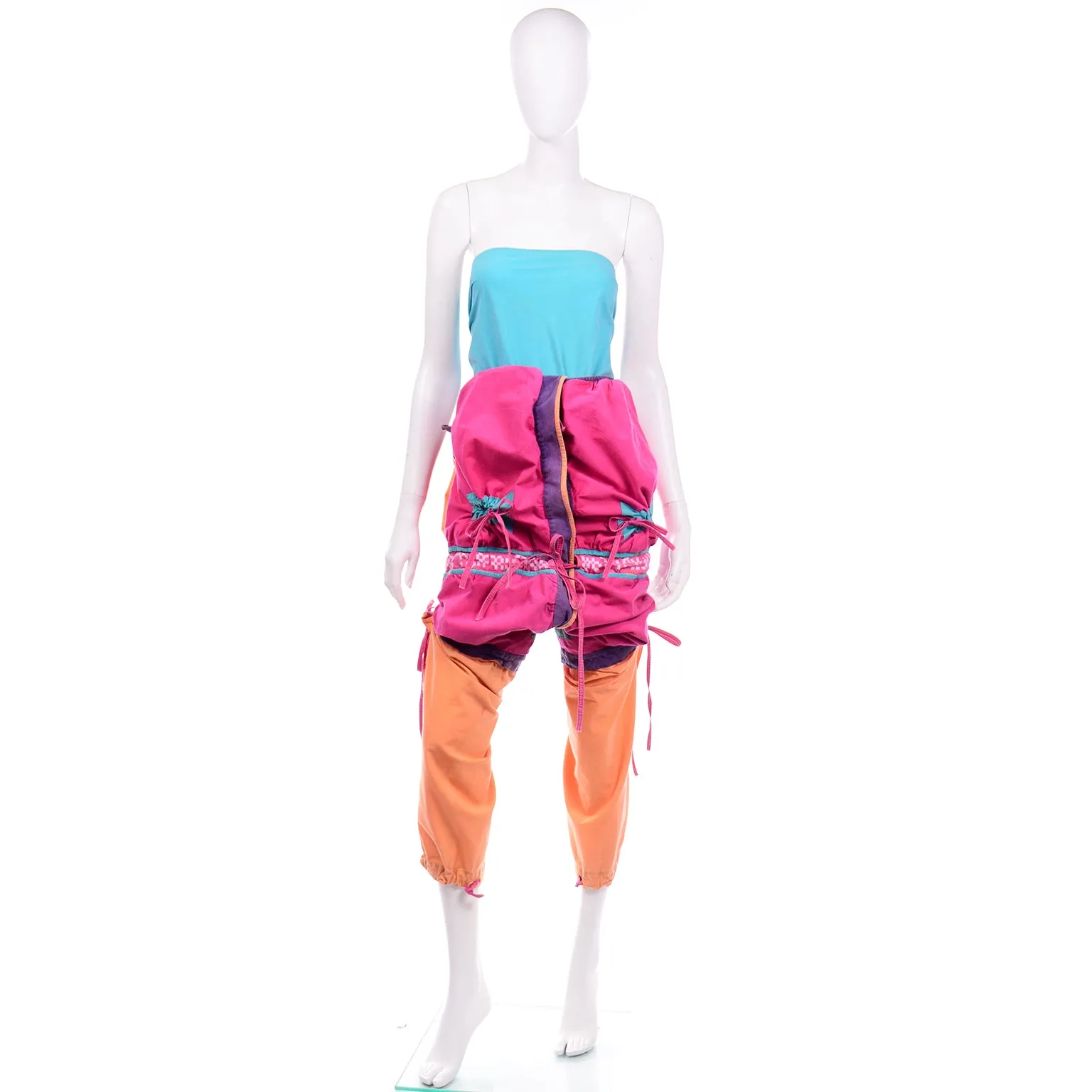 1980s Space Island Light Industries Sili Convertible Jacket Jumpsuit & Bag