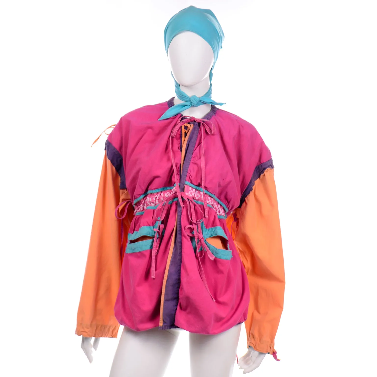 1980s Space Island Light Industries Sili Convertible Jacket Jumpsuit & Bag