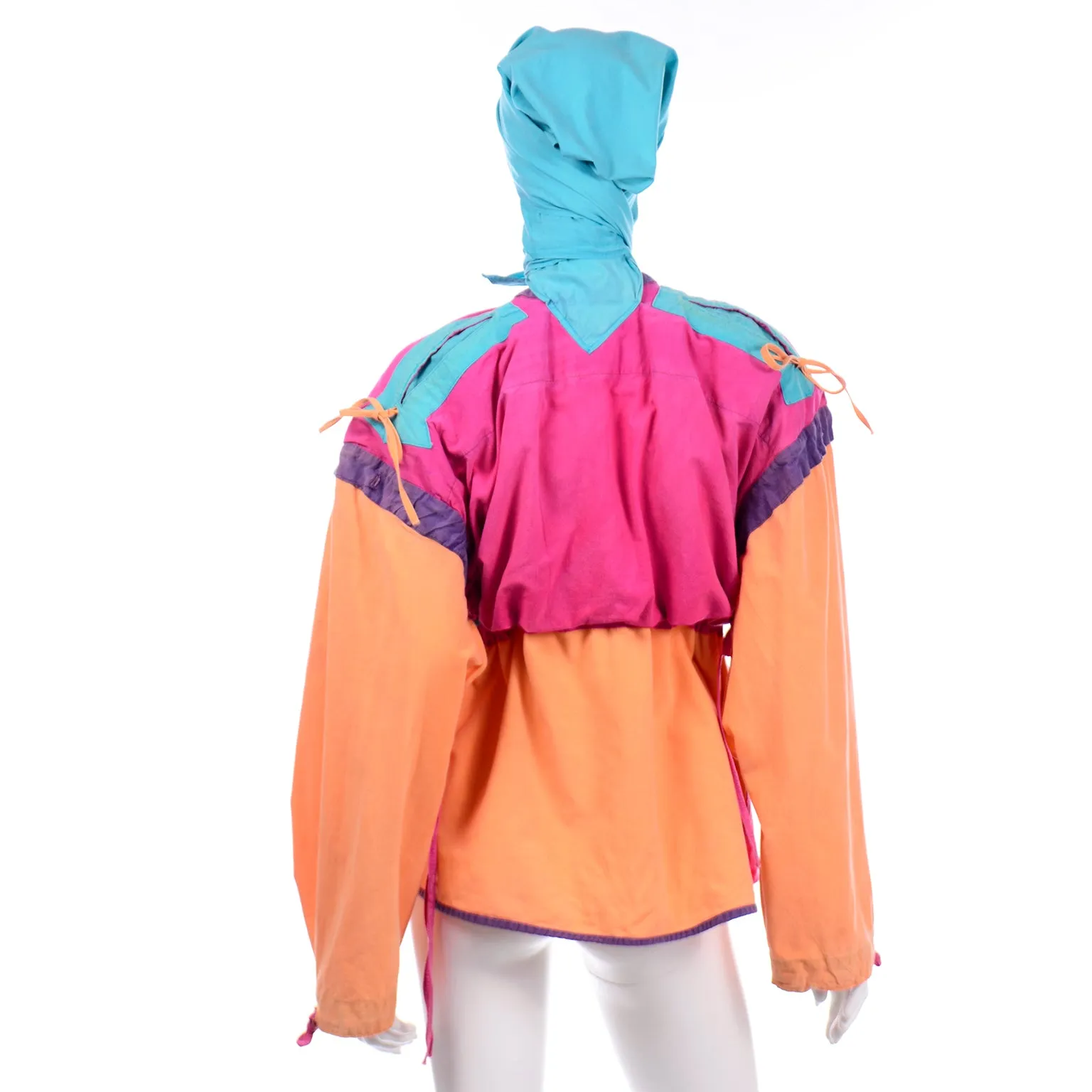 1980s Space Island Light Industries Sili Convertible Jacket Jumpsuit & Bag