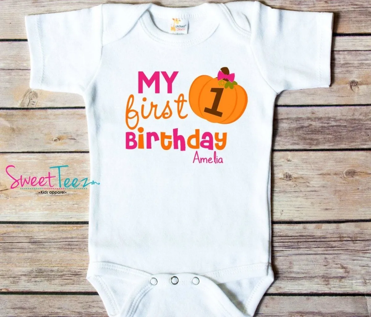 1st birthday Shirt , 1st birthday Shirt girl , girls 1st birthday Shirt , pumpkin birthday Shirt , pumpkin first birthday Shirts baby girl