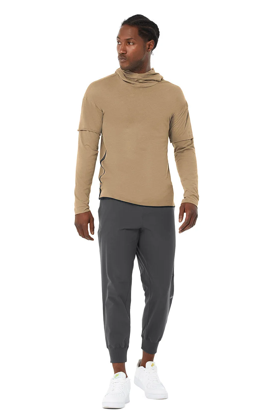 2-In-1 Pullover Hoodie - Gravel