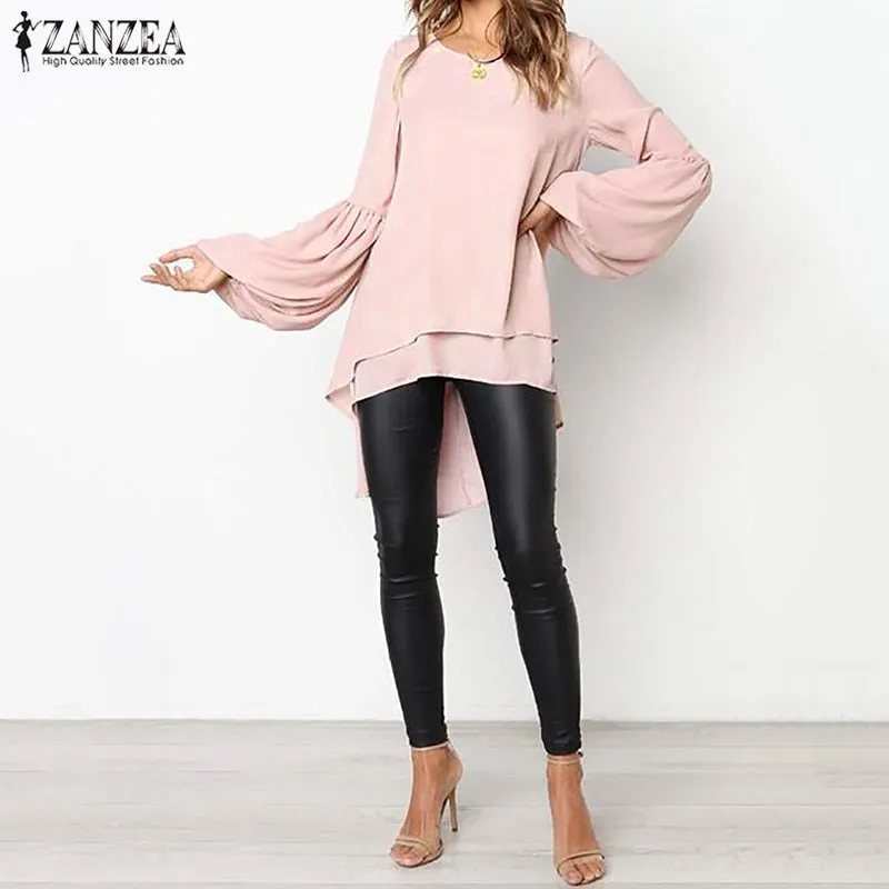 2022  Women's Asymmetrical Tunic Blouse