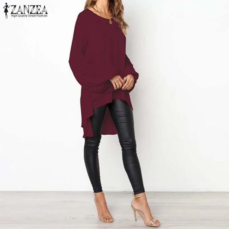 2022  Women's Asymmetrical Tunic Blouse