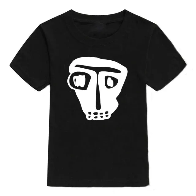 2024 New Children T-Shirt Skull Fashion Cartoons Cotton Short Sleeve Boys T Shirt Kids Tops For Girls Boys summer Clothes 2-10Y