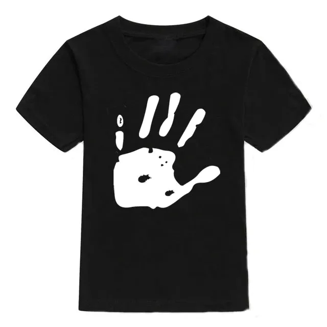 2024 New Children T-Shirt Skull Fashion Cartoons Cotton Short Sleeve Boys T Shirt Kids Tops For Girls Boys summer Clothes 2-10Y