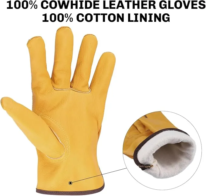 202767/8     ~ FIREMAPLE COWHIDE GLOVES