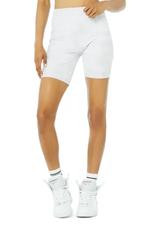 7" High-Waist Vapor Short - White Camouflage