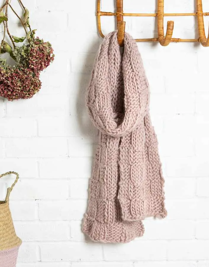 Absolute Beginners Scarf Knitting Kit, Wool Couture