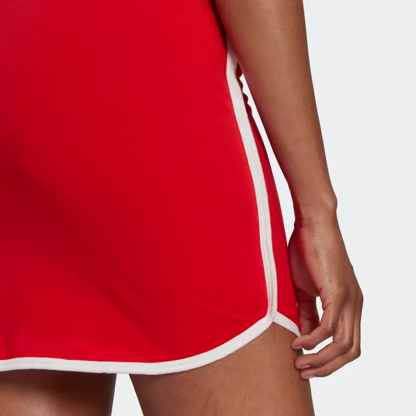 Adidas Women's Binding Details Mini Skirt - Vivid Red