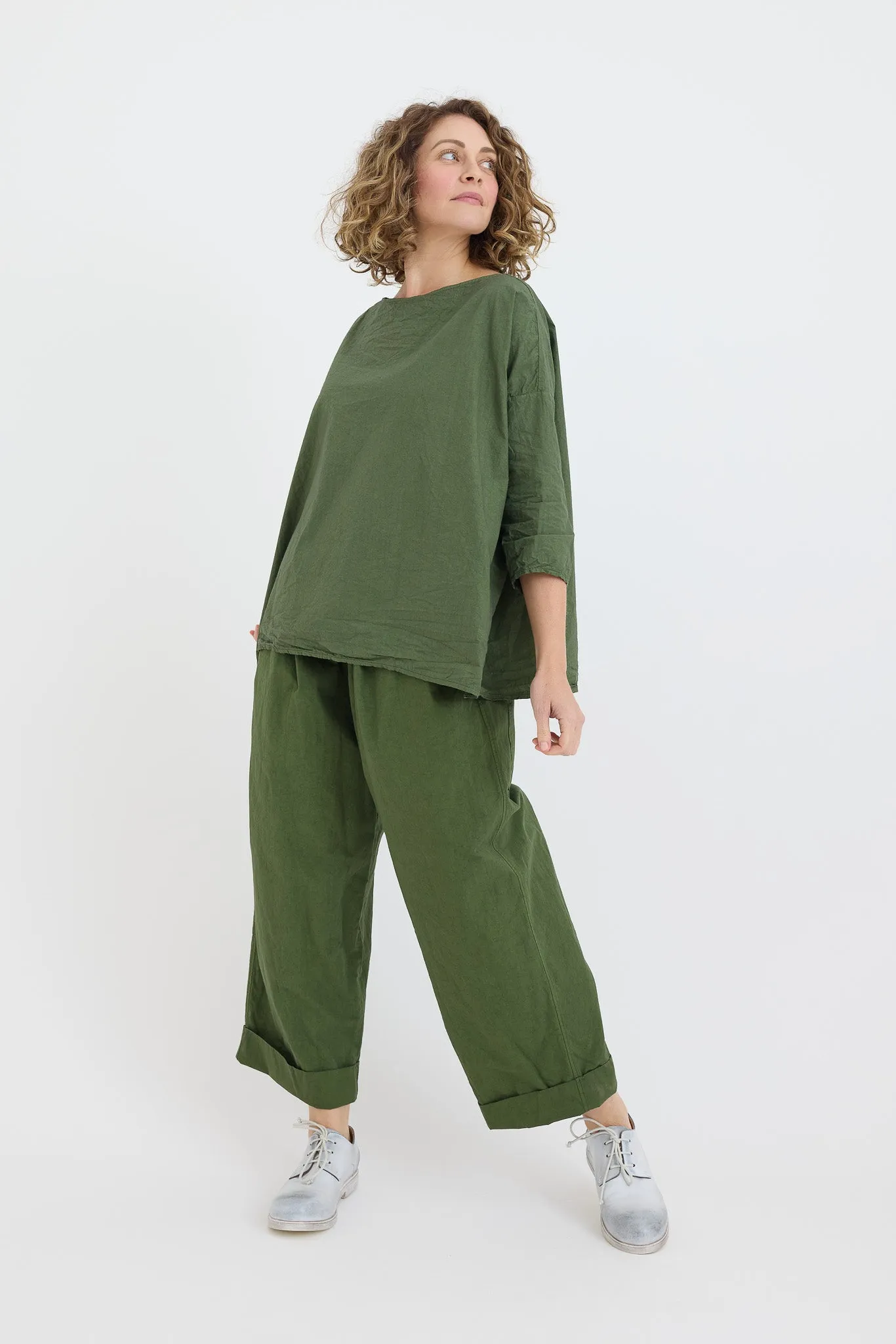 Album di Famiglia - Short Tunic TC - Shirt - Green