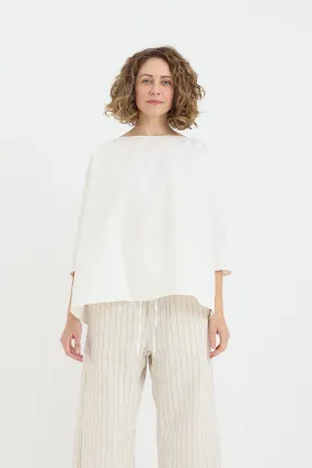 Album di Famiglia - Wrinkled Short Tunic - Off White