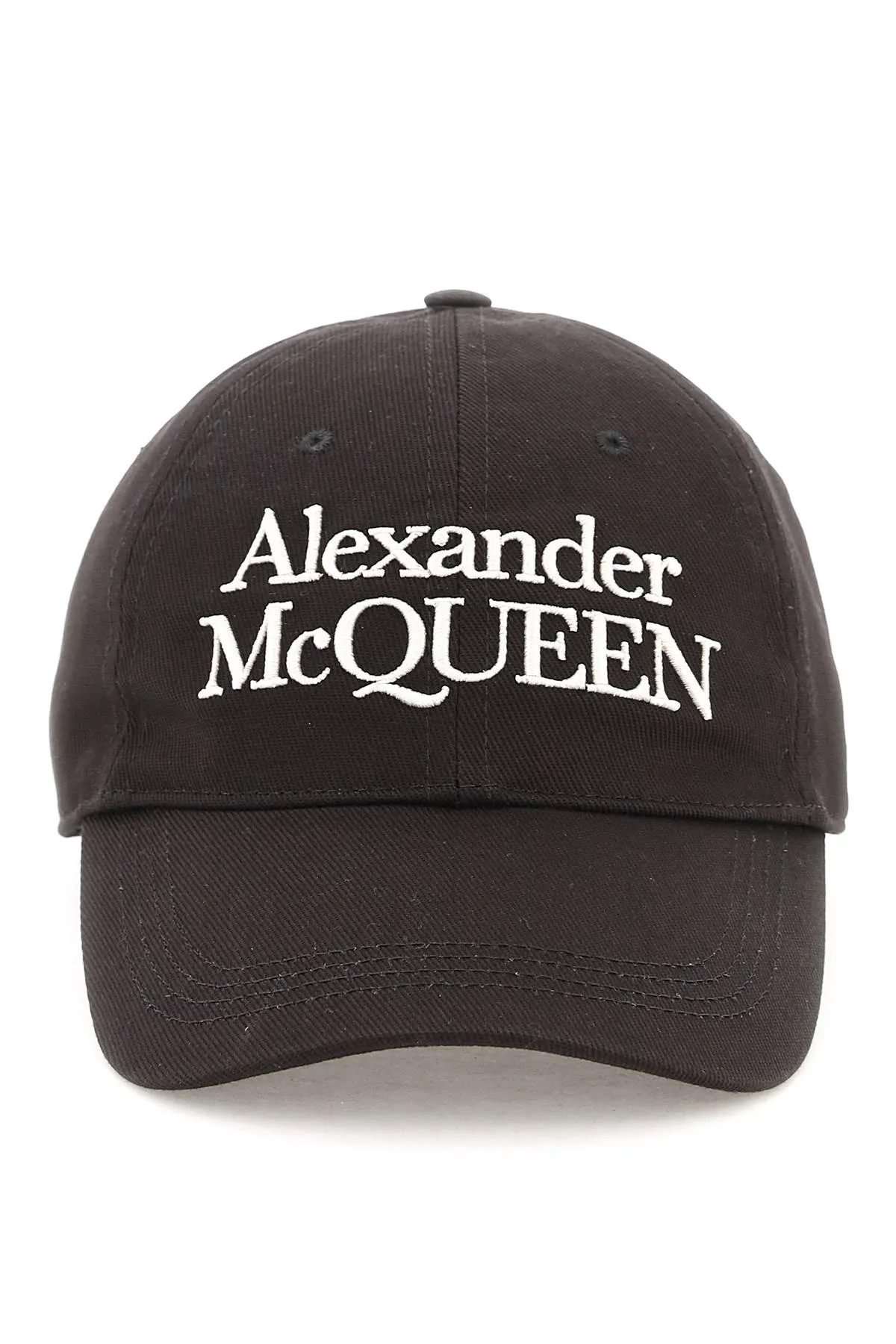 Alexander mcqueen baseball cap with embroidery