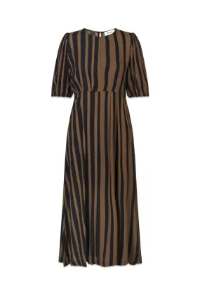 AliciaMD print dress - Bold Sienna Stripe