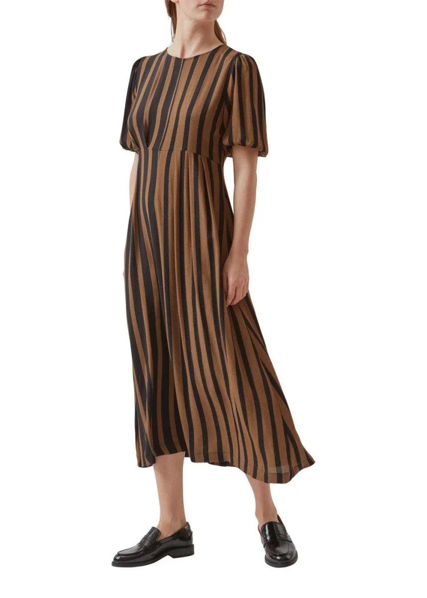 AliciaMD print dress - Bold Sienna Stripe