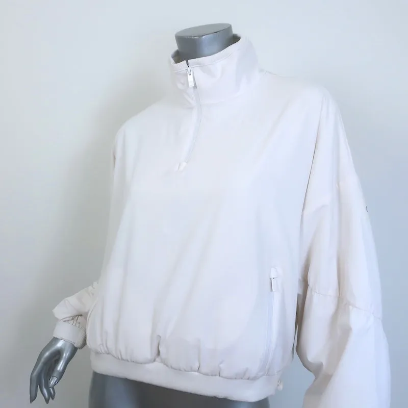 Alo Yoga Cropped Elevation Coverup Jacket White Size Small