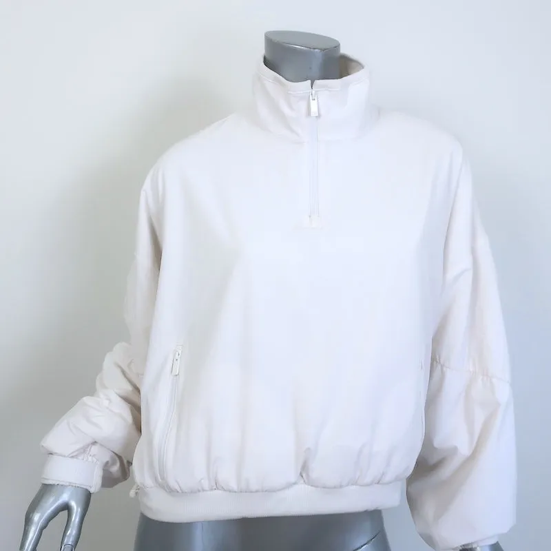 Alo Yoga Cropped Elevation Coverup Jacket White Size Small