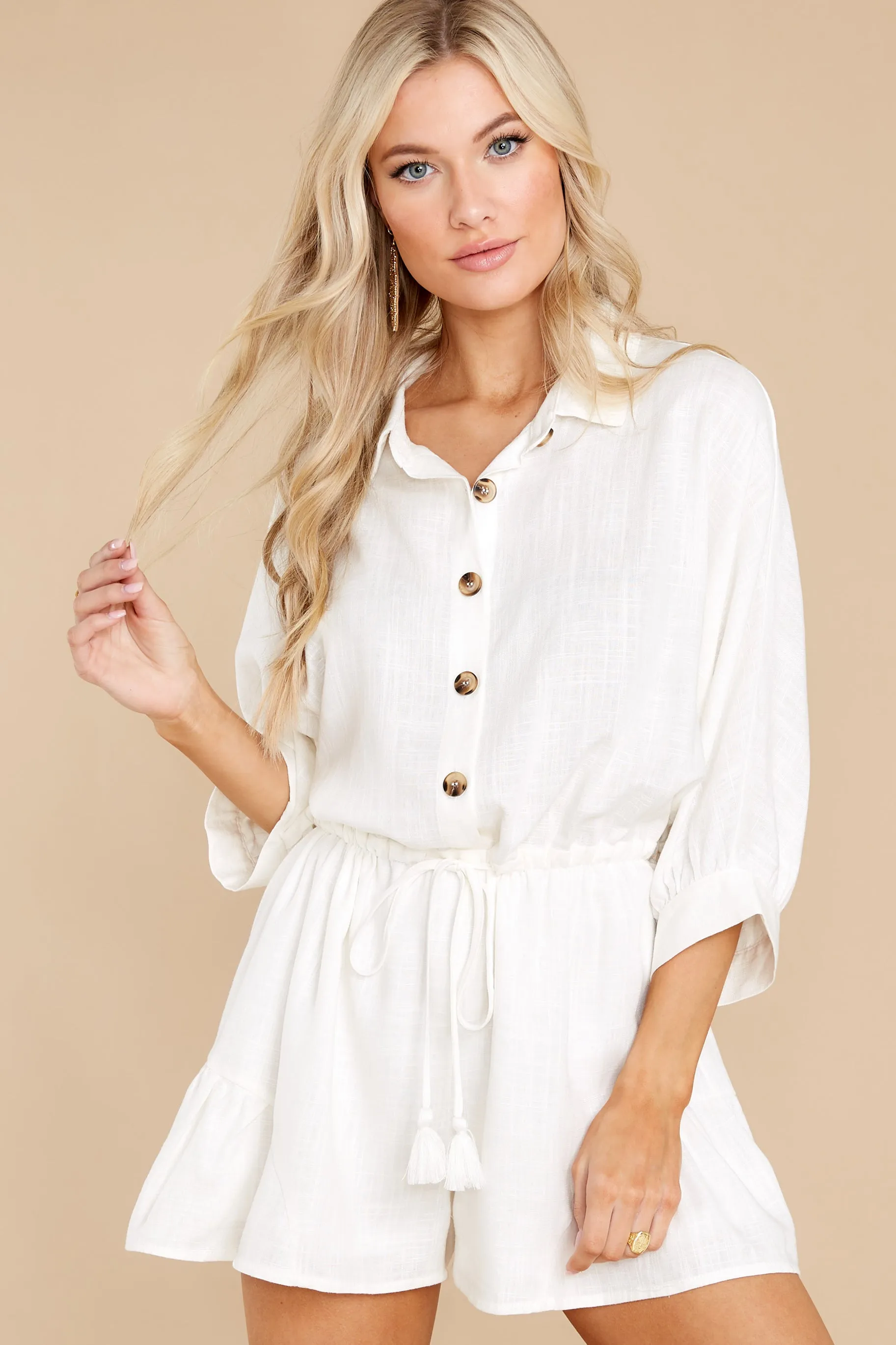 Always Ready White Romper