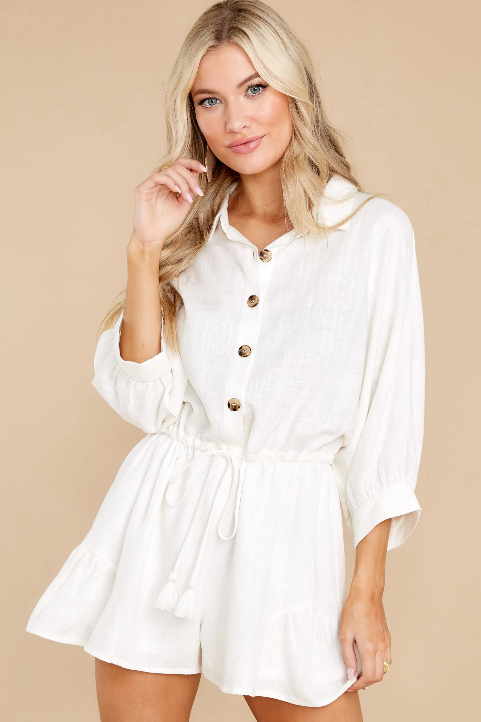 Always Ready White Romper