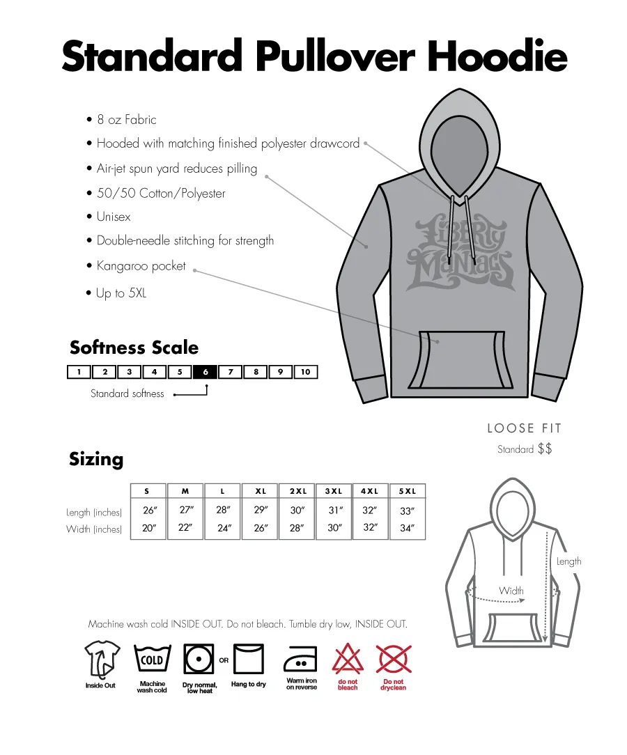 Ama-gi Cuneiform Hooded Pullover Sweatshirt