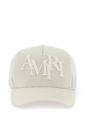 Amiri trucker hat with staggered logo