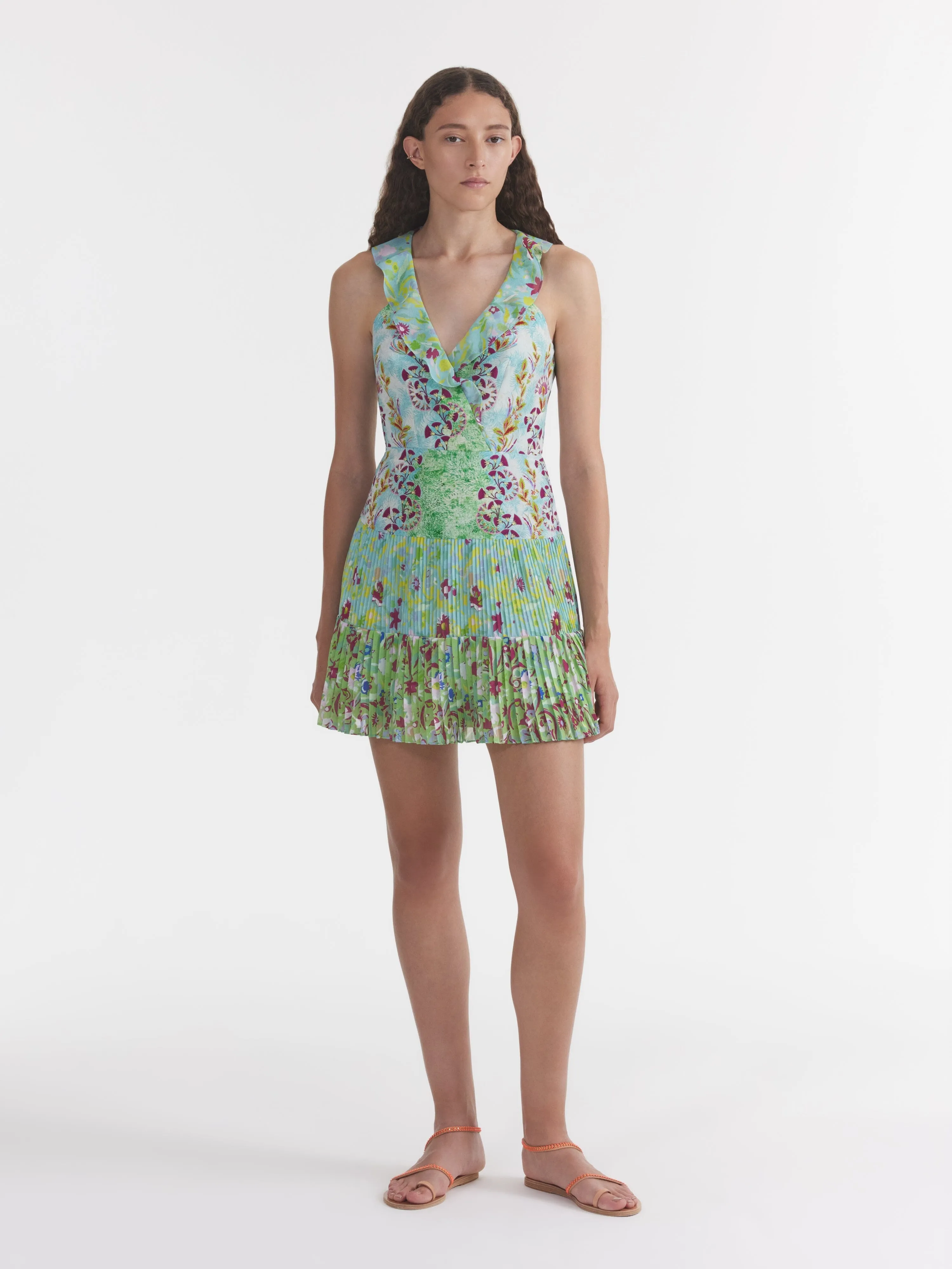 Amy Short Dress in Thistledown