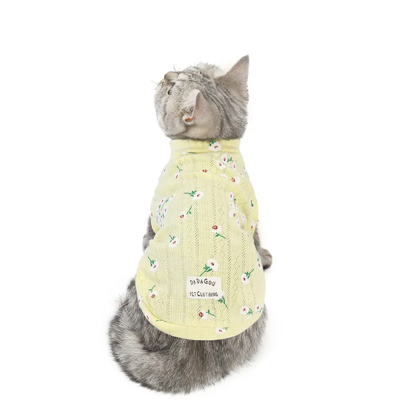 Autumn and winter cat clothes vest pet clothes