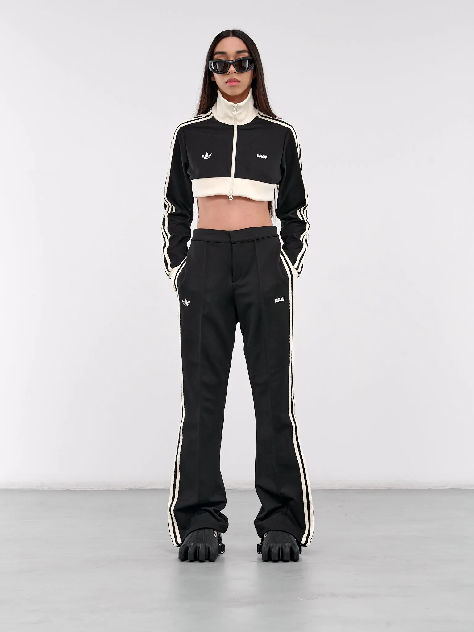 AVAVAV Cropped Track Jacket (JD5978-BLACK)