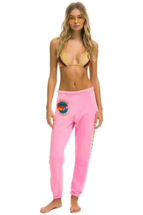 AVIATOR NATION MALIBU  SWEATPANT - NEON PINK