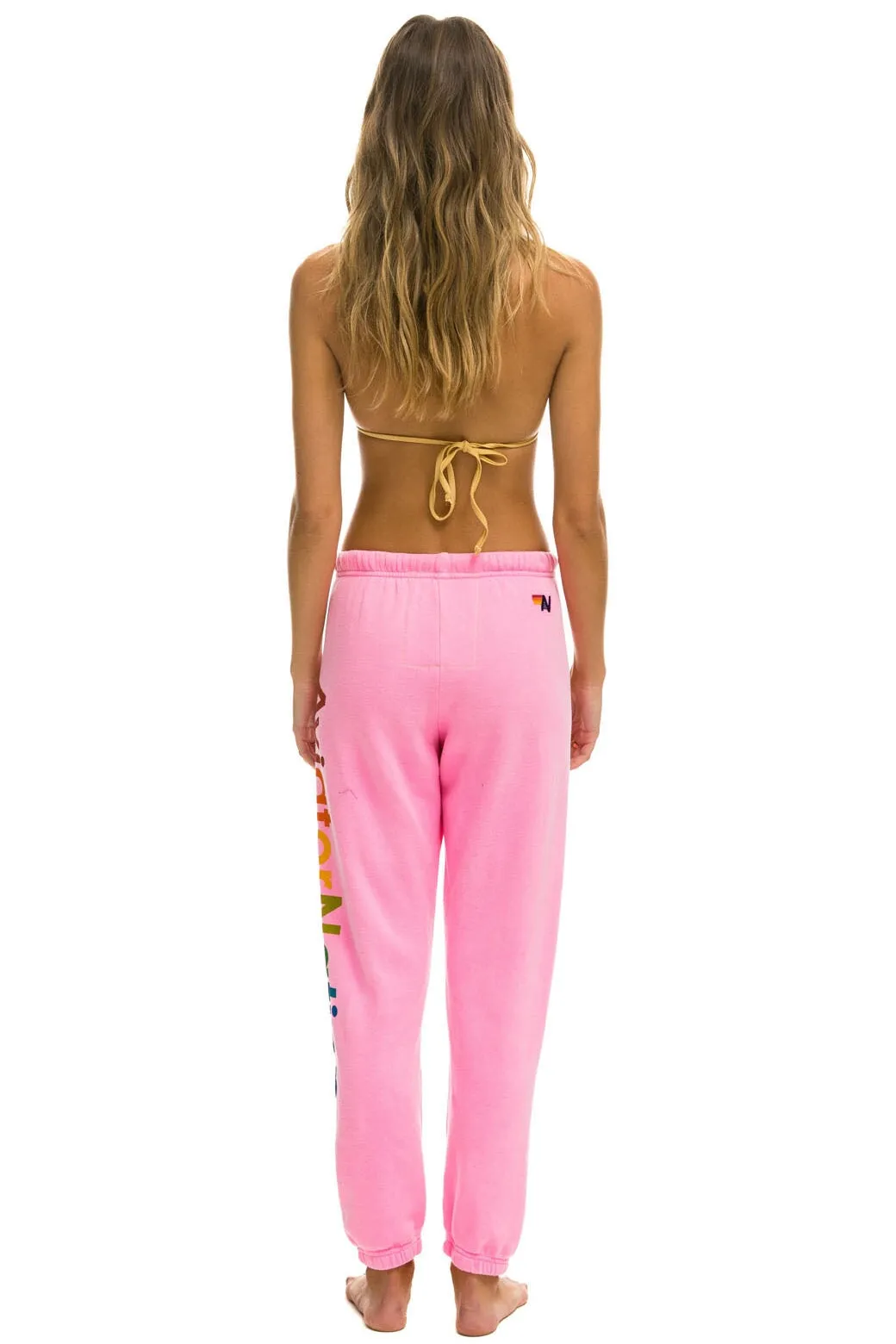 AVIATOR NATION MALIBU  SWEATPANT - NEON PINK