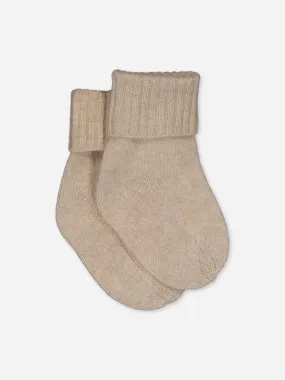 Baby's Cashmere Socks Beige