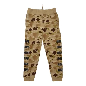 BAPE Side Logo Camo Sweatpants Khaki