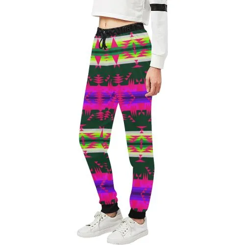 Between the Mountains Deep Lake Sunset Women's Sweatpants