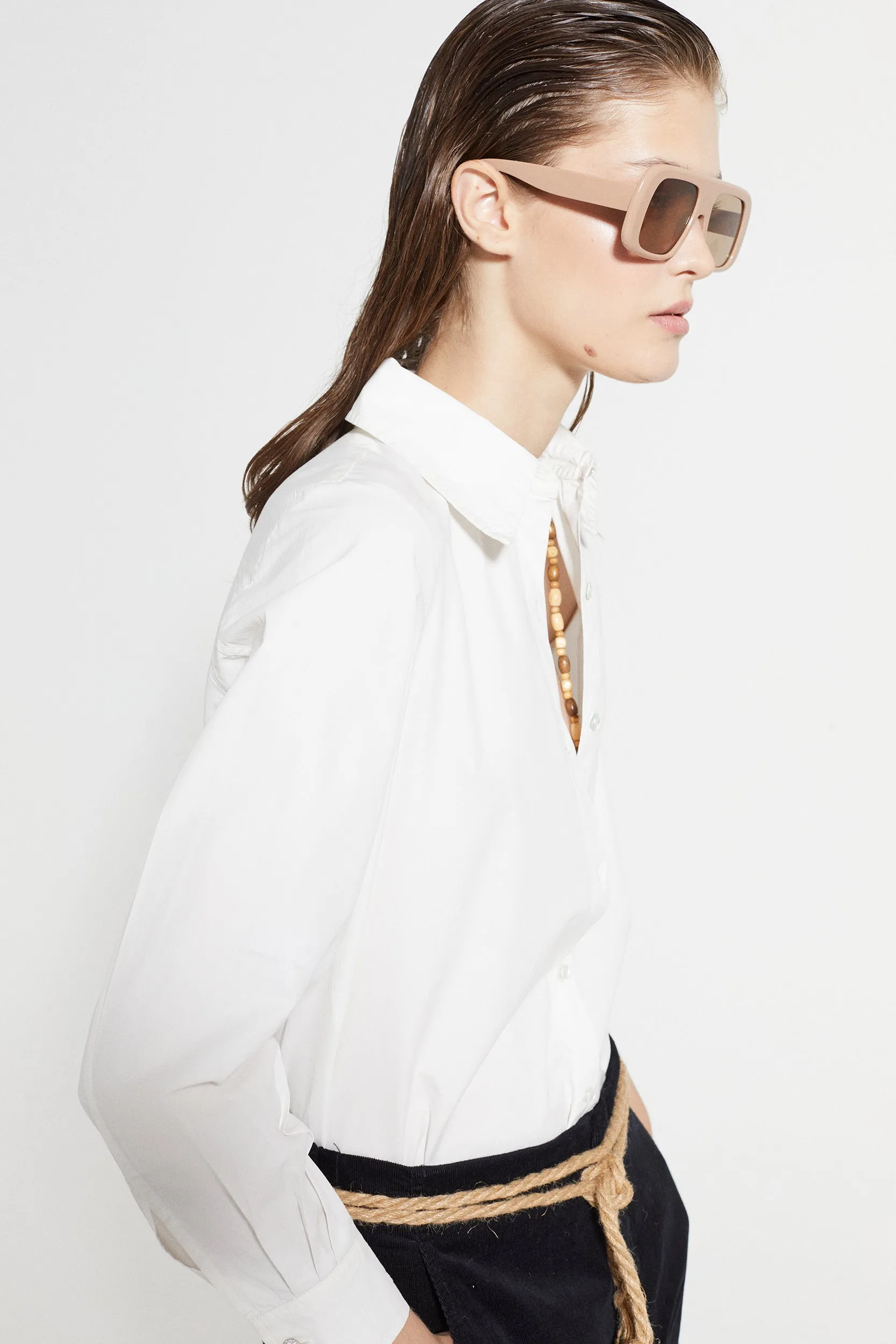 Bleeker Cotton Poplin Shirt - White