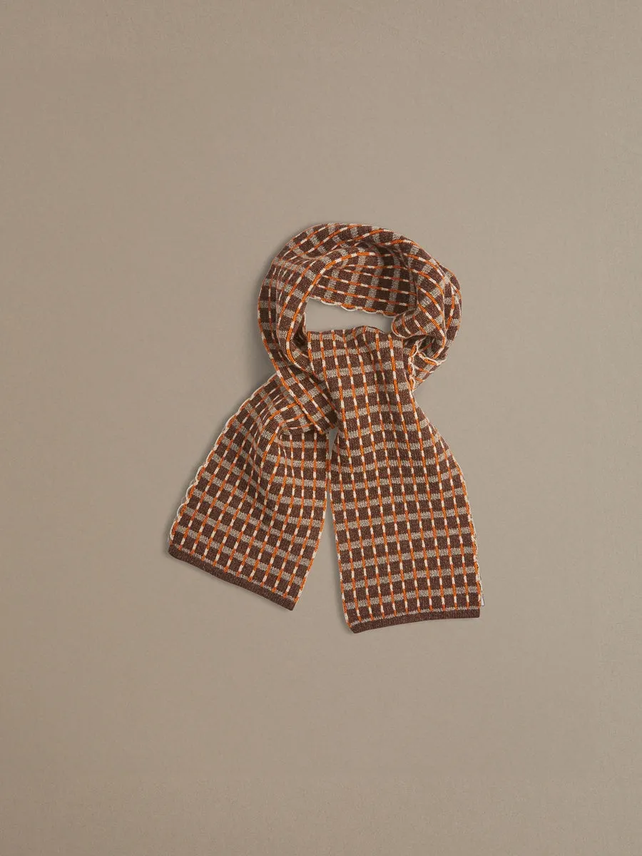 Boro Scarf - Dark Brown