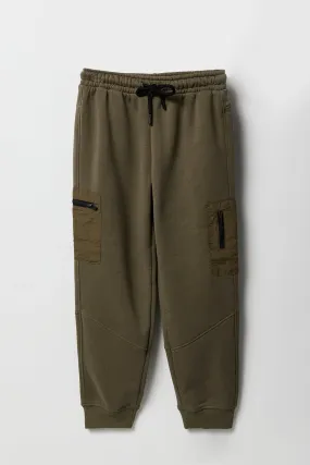 Boys Fleece Zip Pocket Jogger