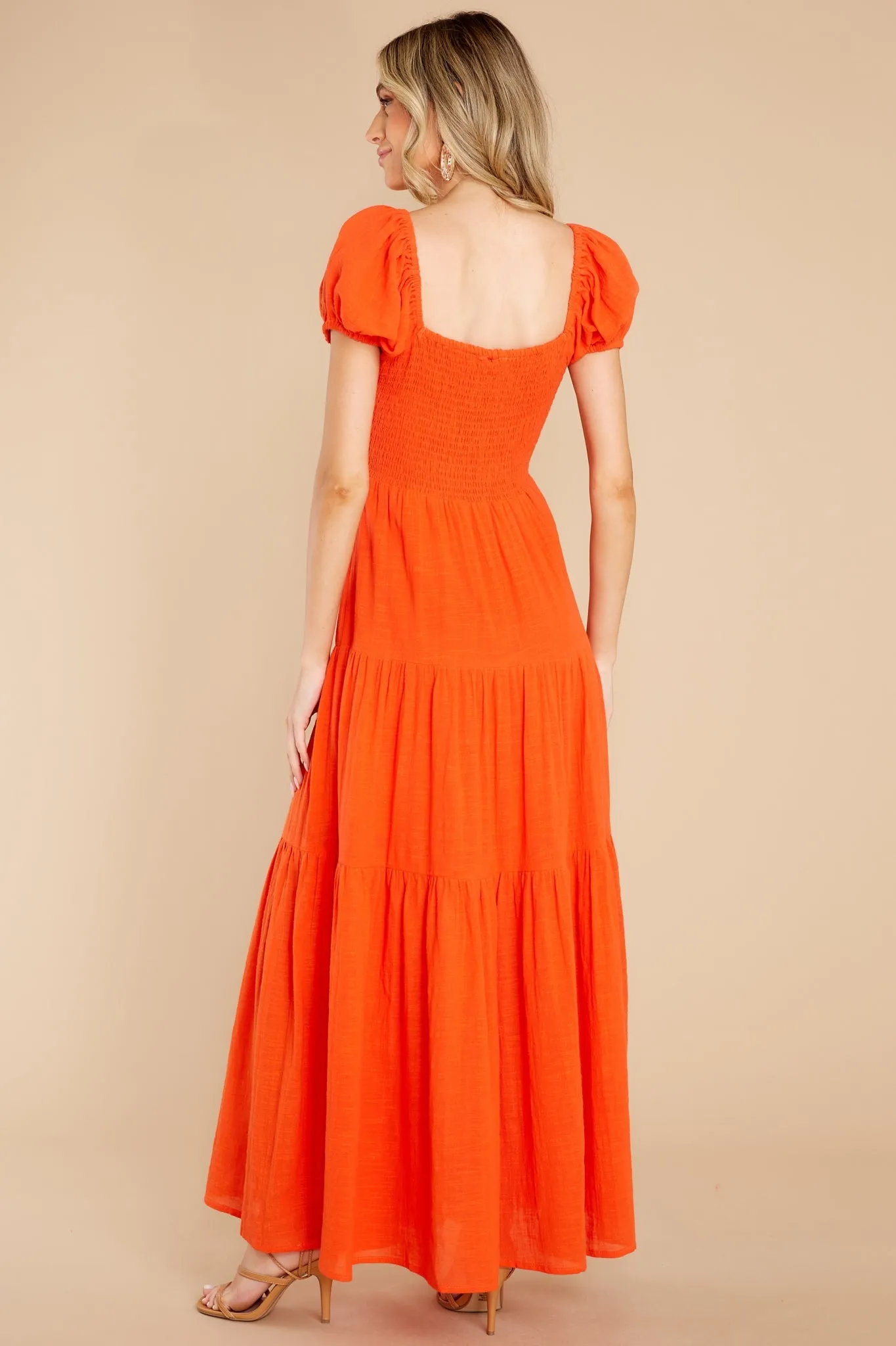 Bright Expressions Burnt Orange Maxi Dress