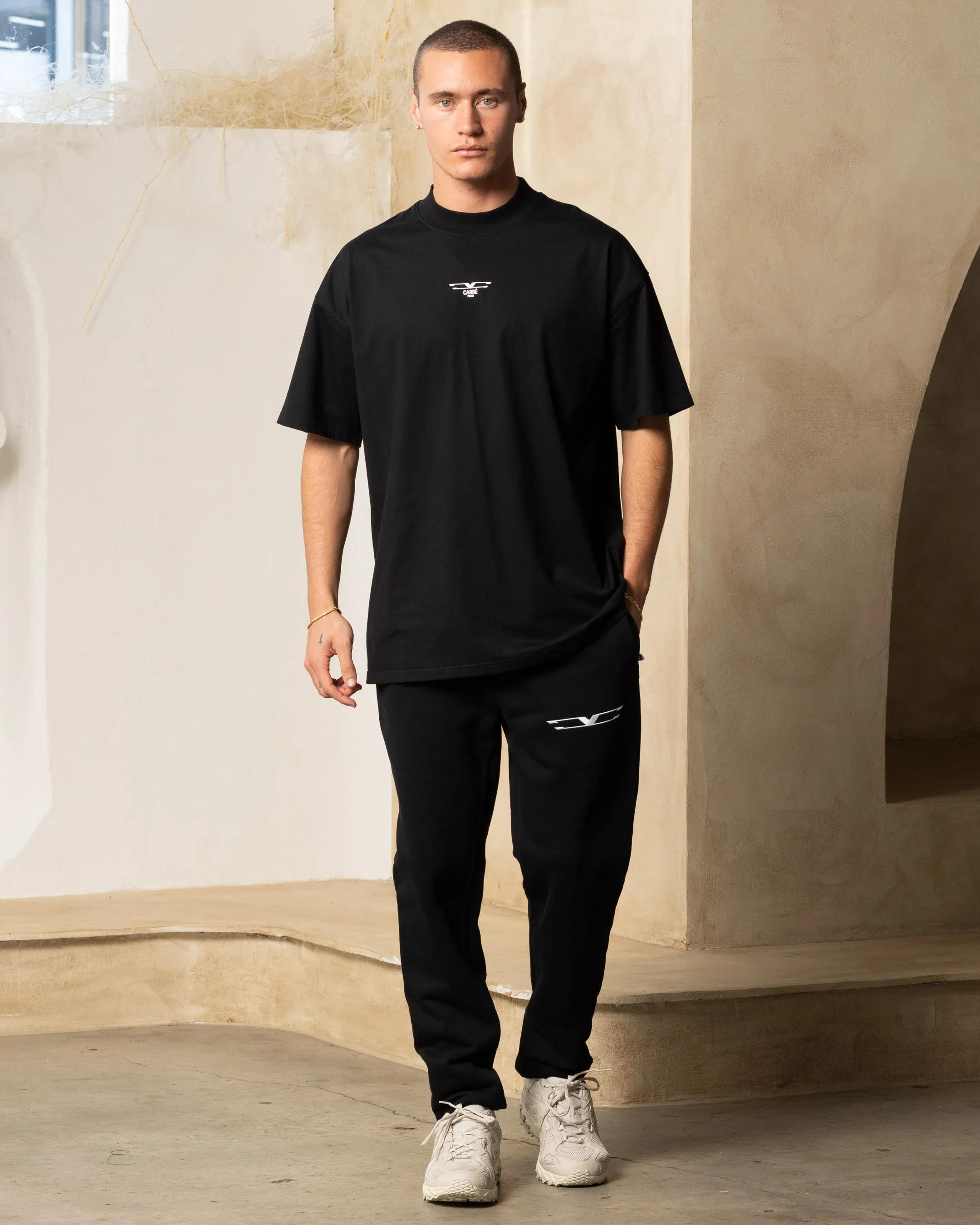 Carre Revolution Baggy Sweatpants Black