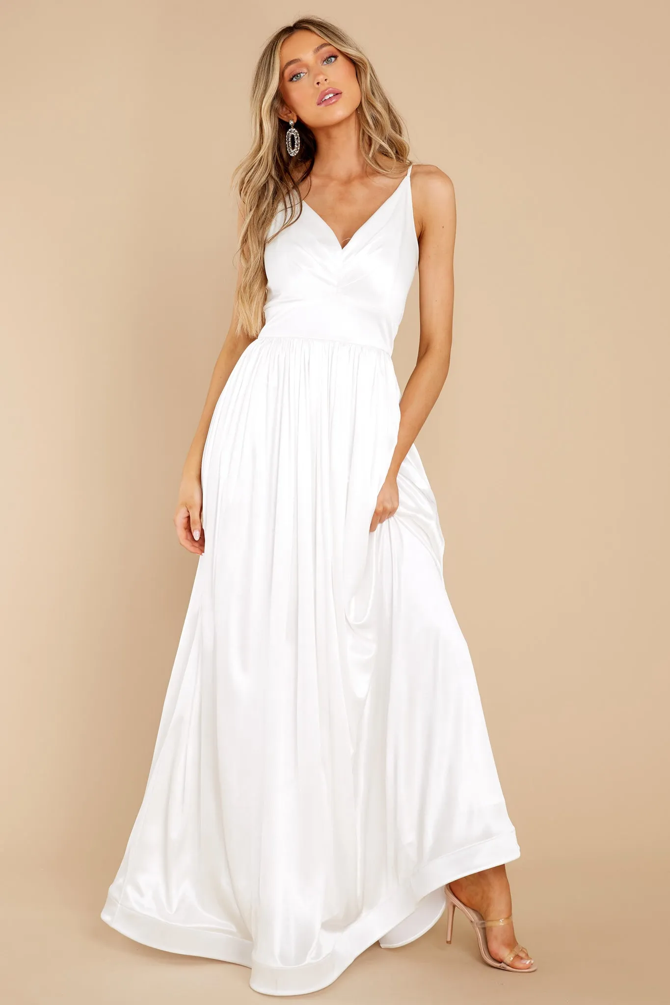 Catch The Wind Ivory Maxi Dress