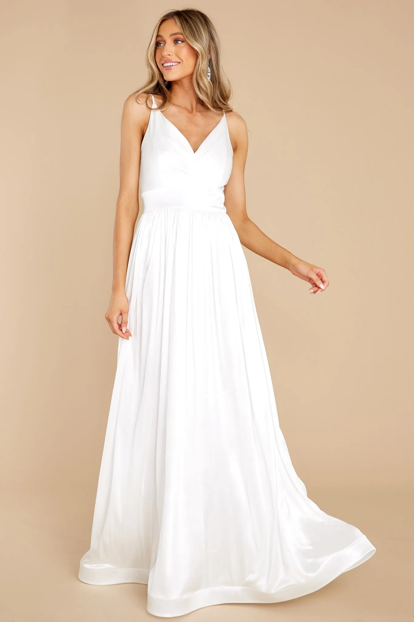 Catch The Wind Ivory Maxi Dress