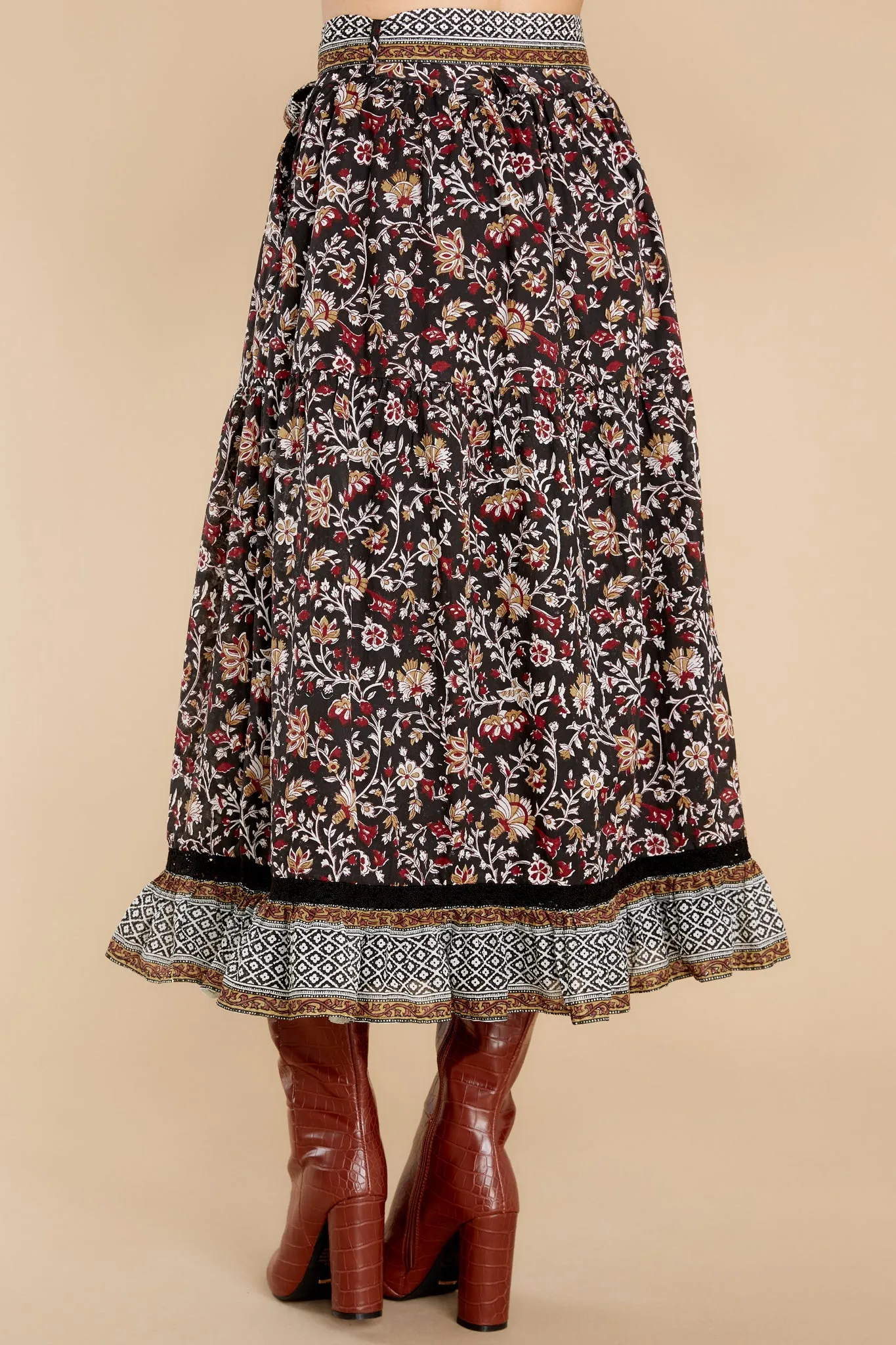 Charlie Lolita Block Print Skirt