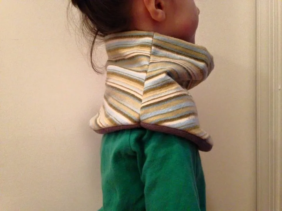 Child's Handmade Neck Warmer Birds and Squirrels