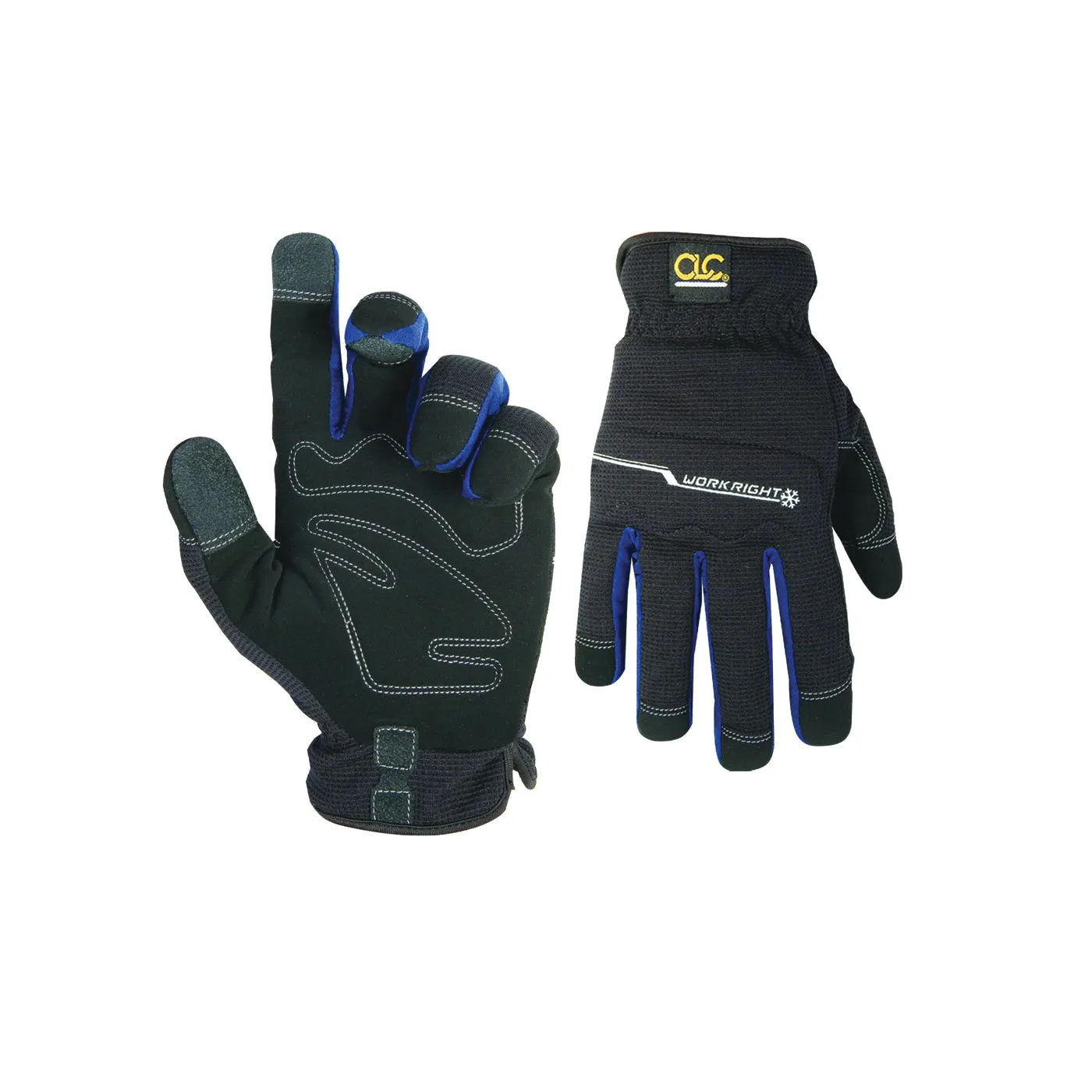 CLC FlexGrip L123L Work Gloves, Men's, L, Open Cuff, Black