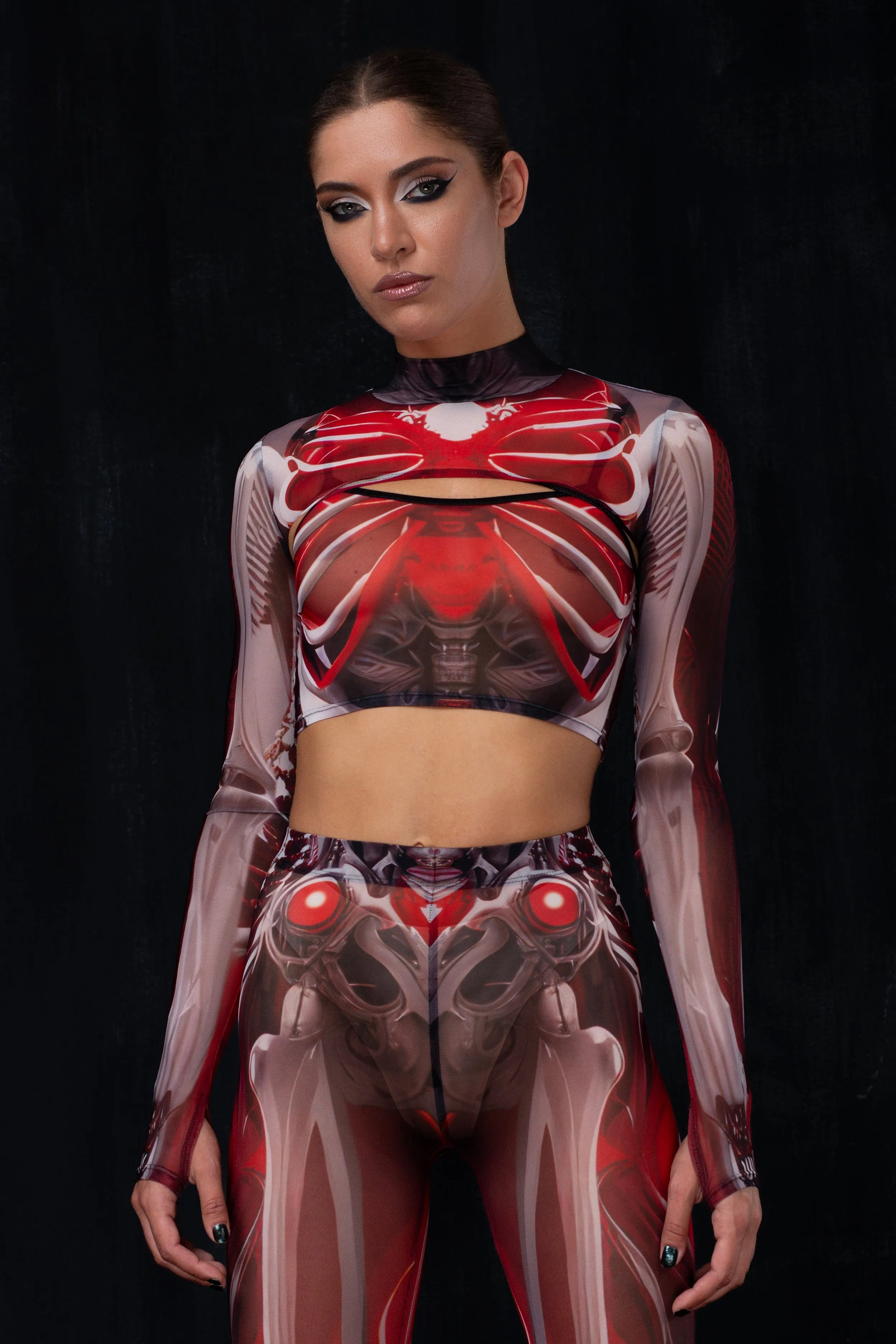 Crimson Skeleton Mesh Set