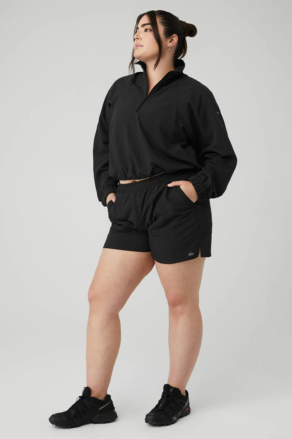 Cropped 1/4 Zip Alumni Pullover & Alumni Short Set