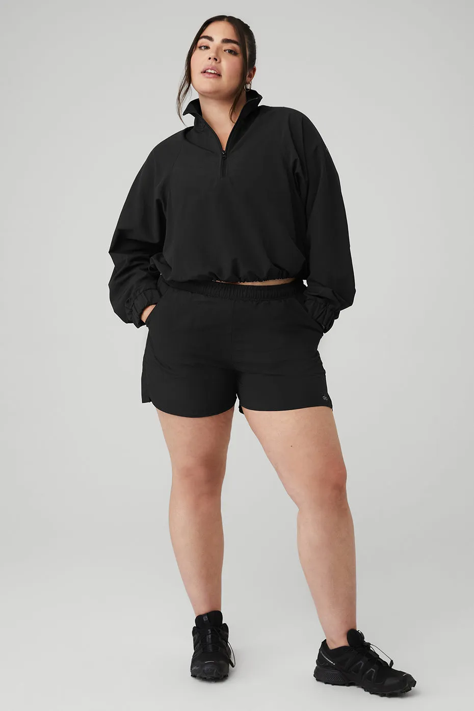 Cropped 1/4 Zip Alumni Pullover & Alumni Short Set