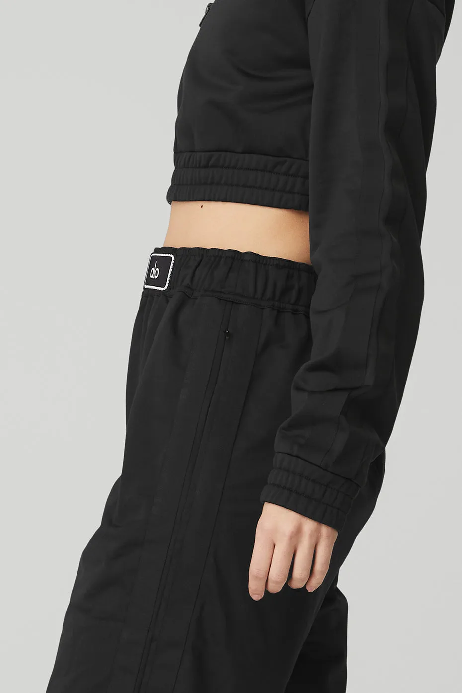 Cropped Prizewinner Jacket & Prizewinner Pant Set - Black