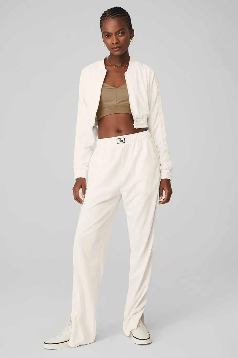 Cropped Prizewinner Jacket & Prizewinner Pant Set - Ivory