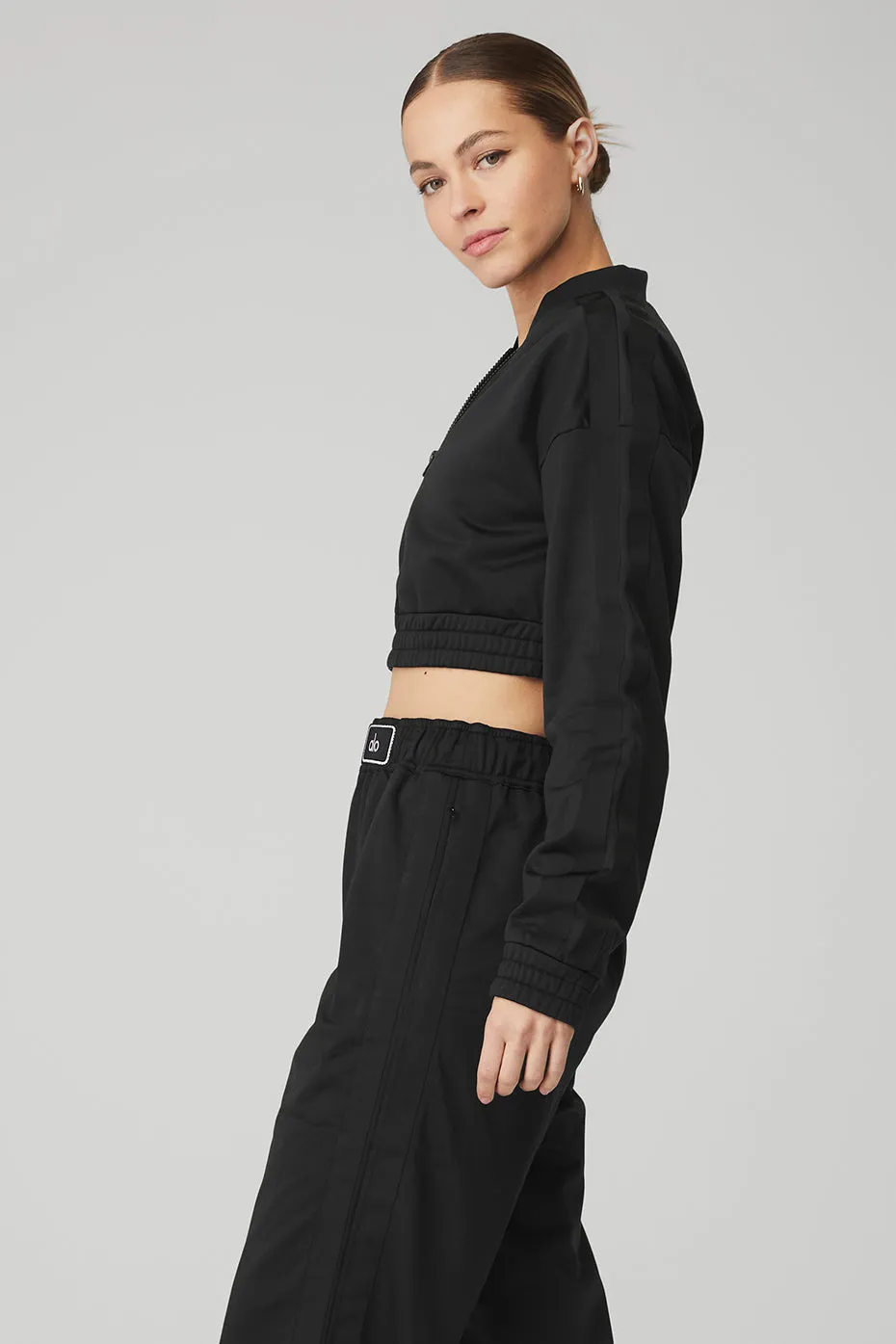 Cropped Prizewinner Jacket - Black